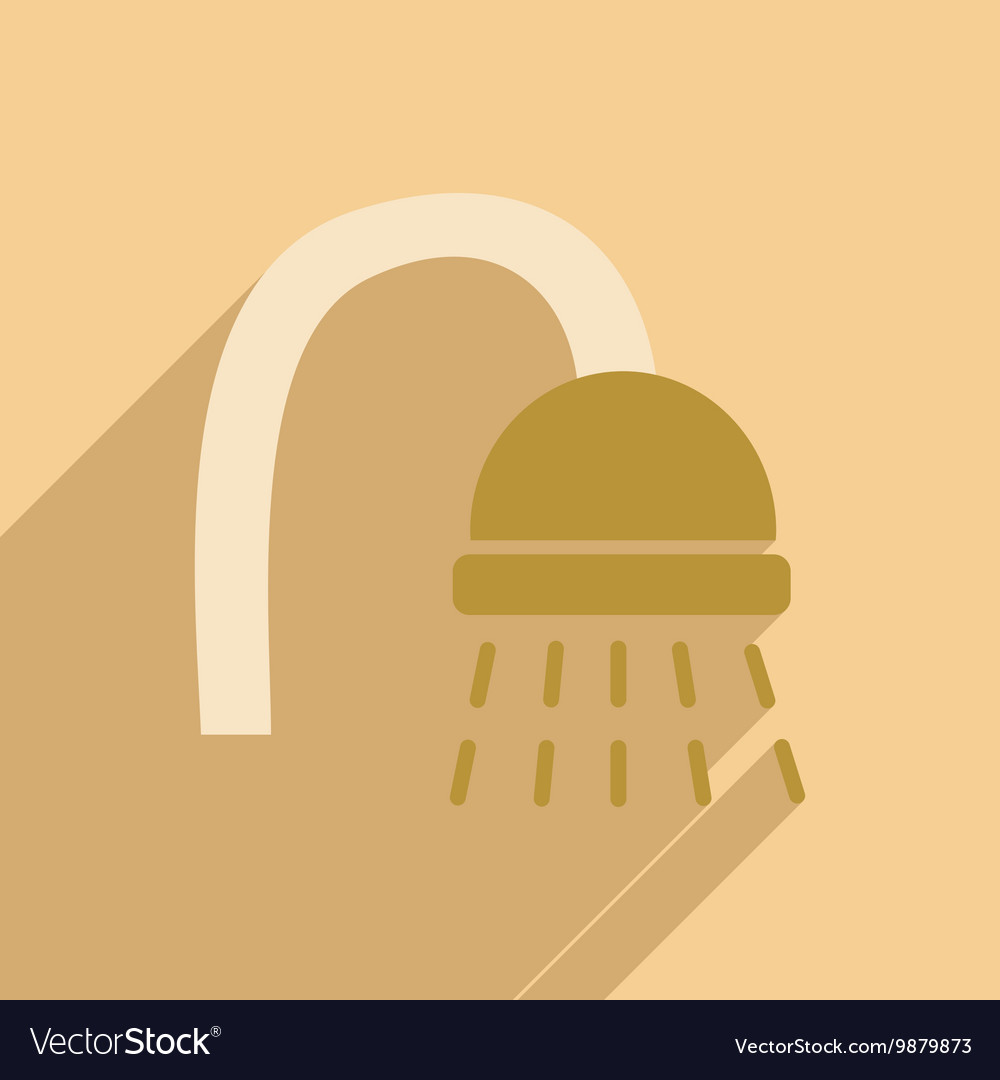 Flat with shadow icon and mobile application