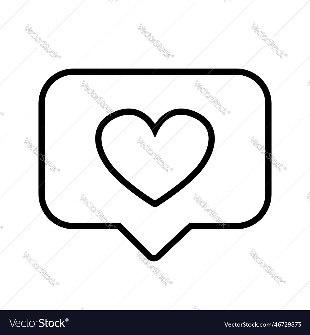 Like heart icon on a pin isolated white