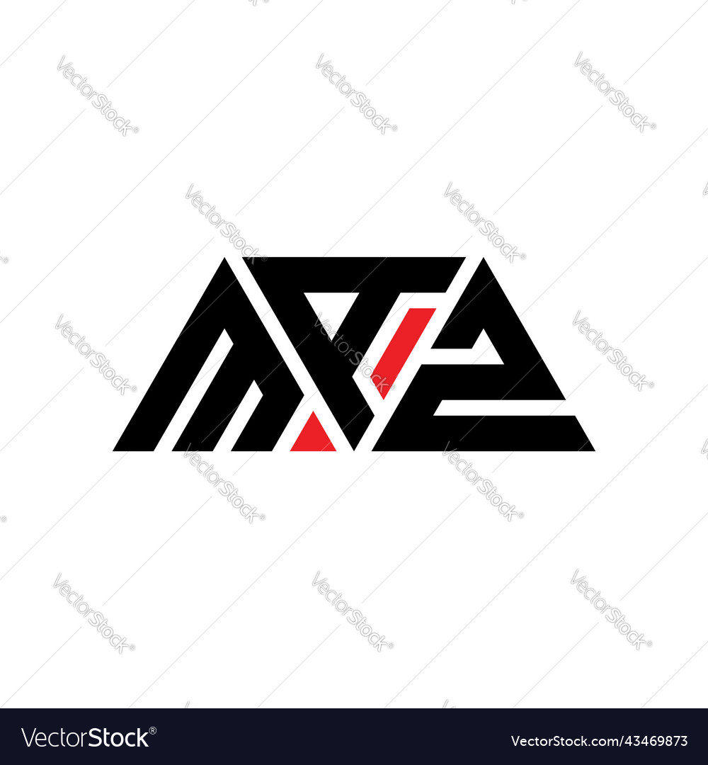 Maz triangle letter logo design