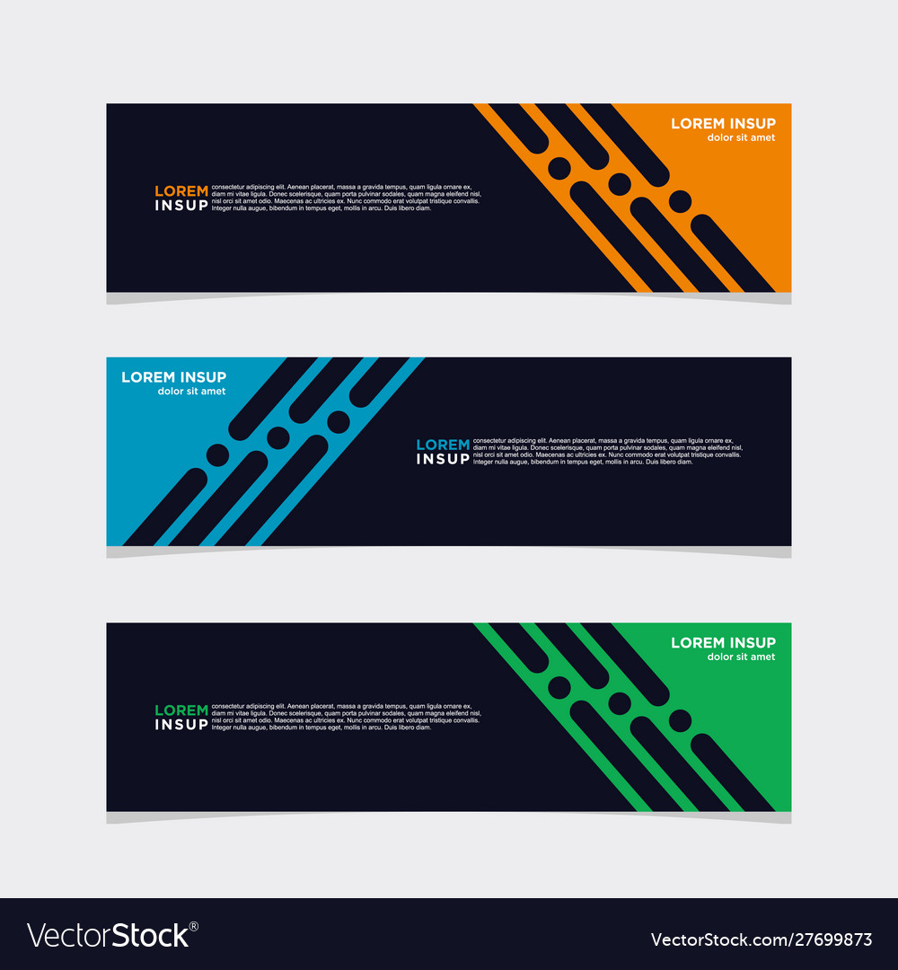Modern banner web background abstract design Vector Image Modern banner web background abstract design