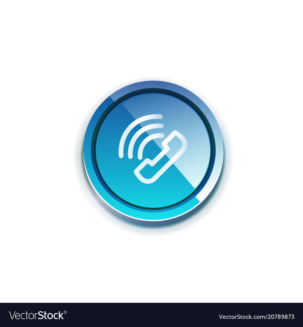 Phone support web button Vector Image Phone support web button
