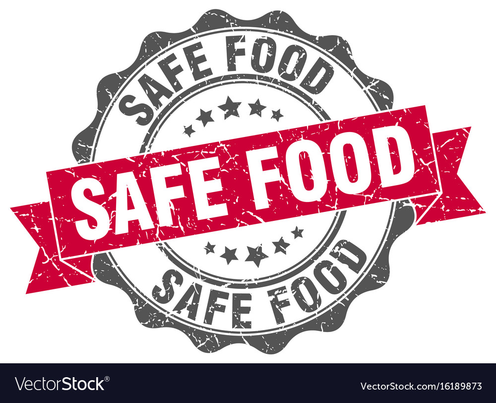 Safe food stamp sign seal