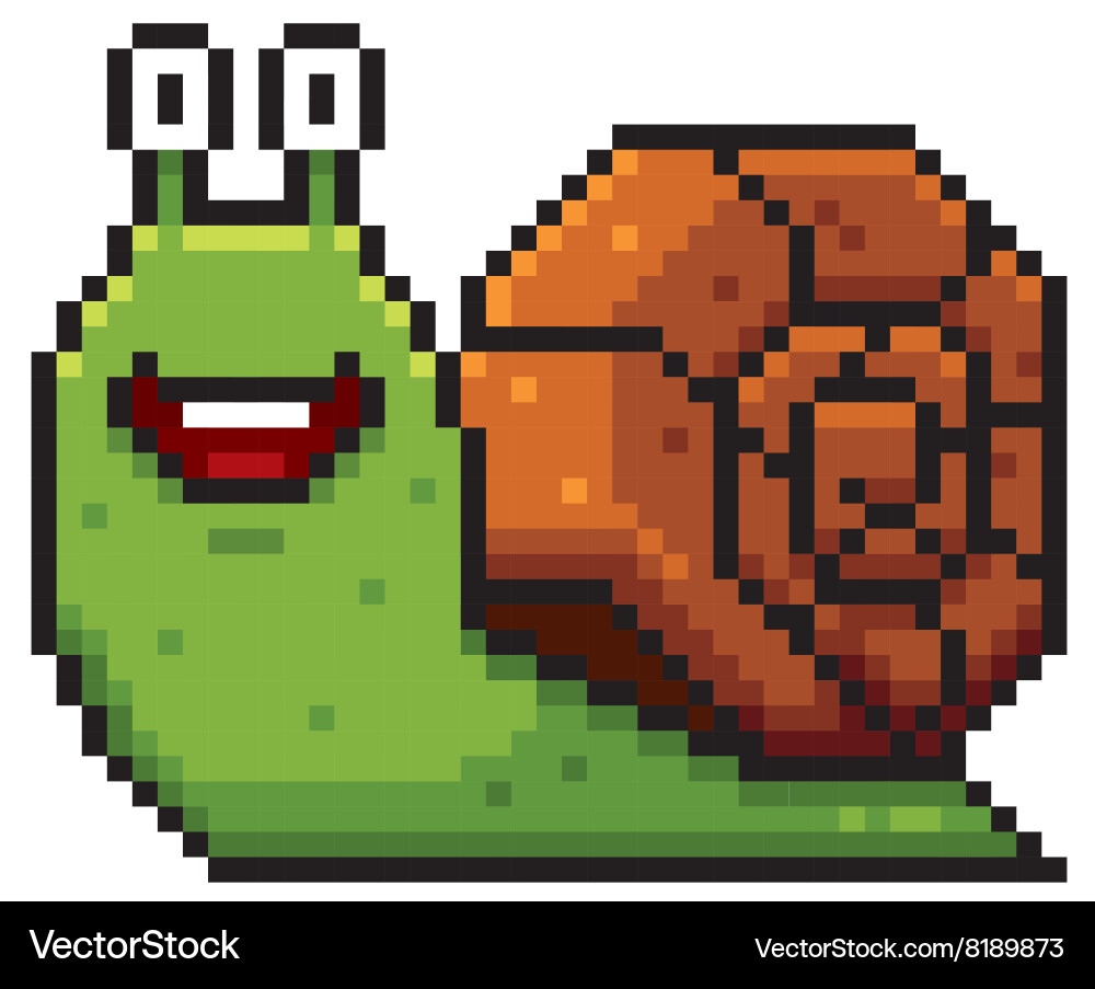 Snail Bitmap Snail Royalty Free Vector Image - VectorStock
