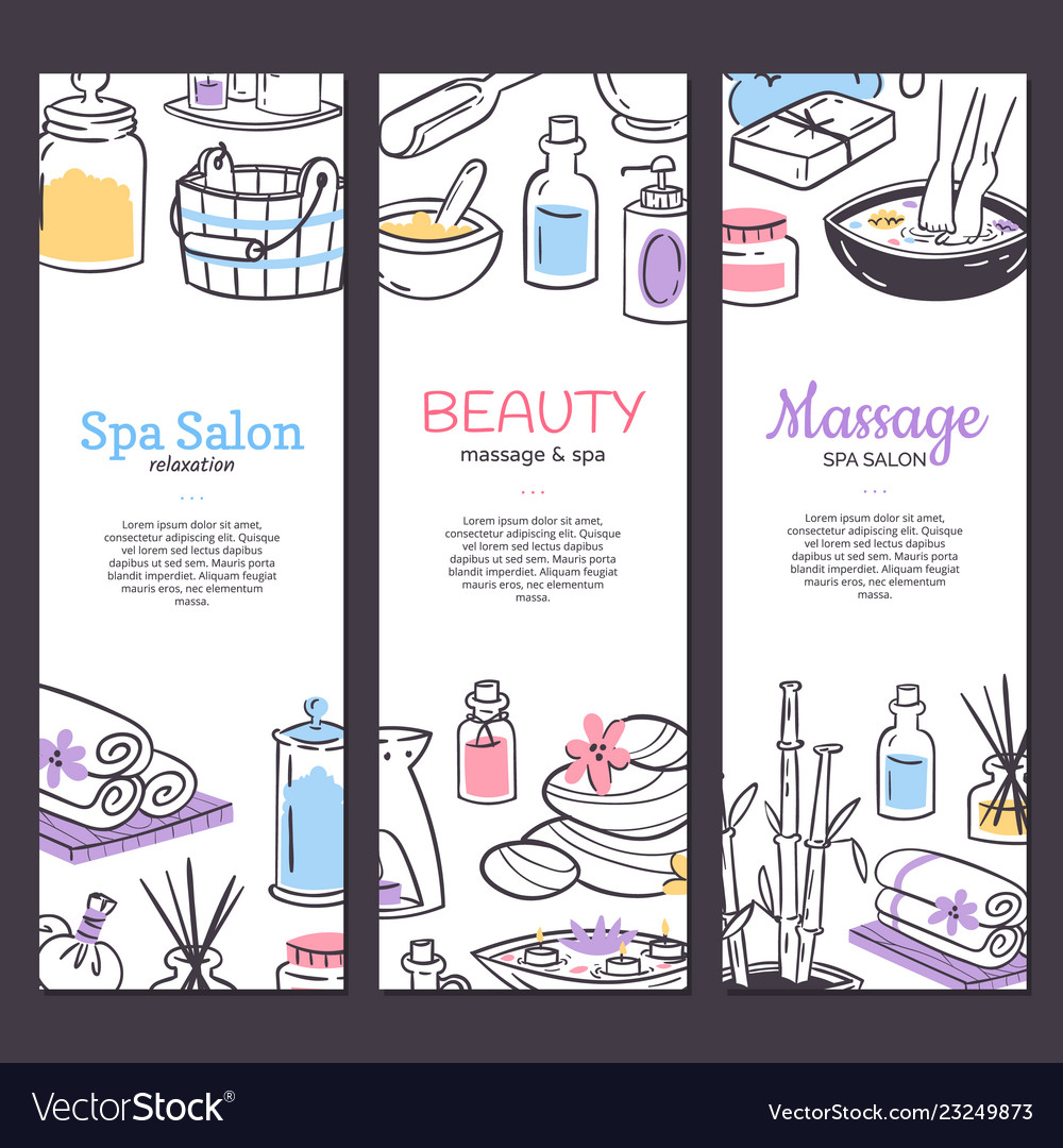 Spa treatment banner background design