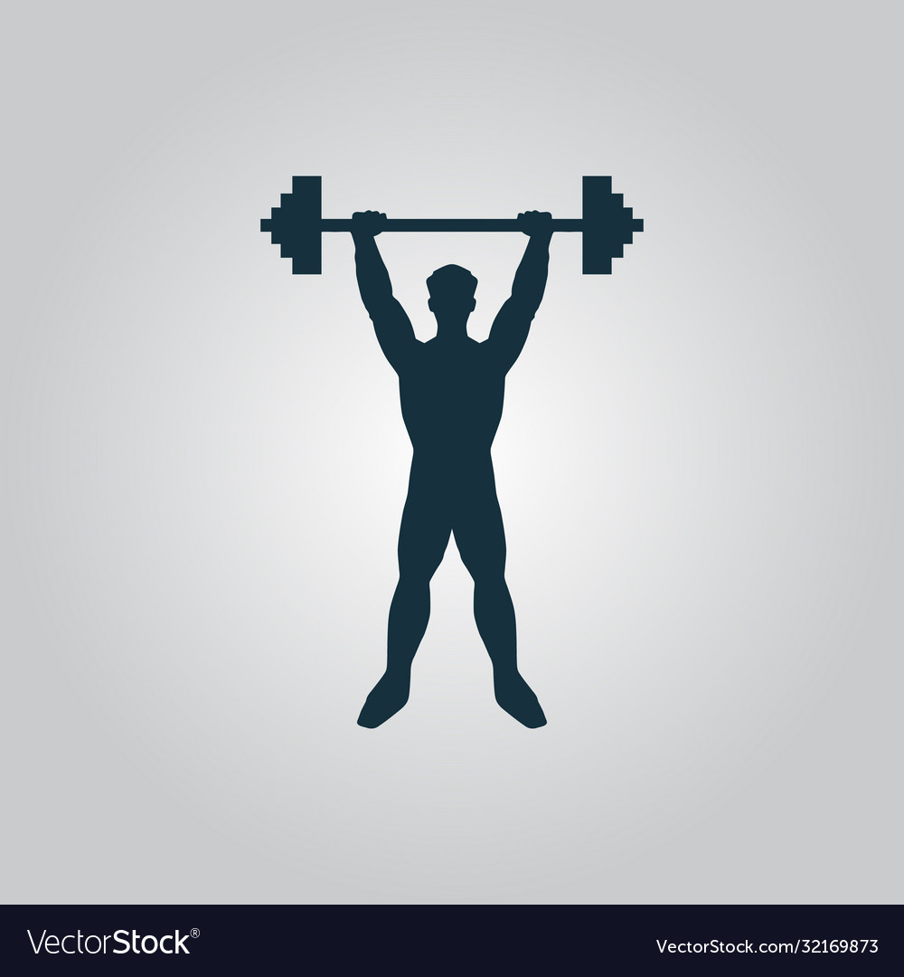 Strong man icon fitness