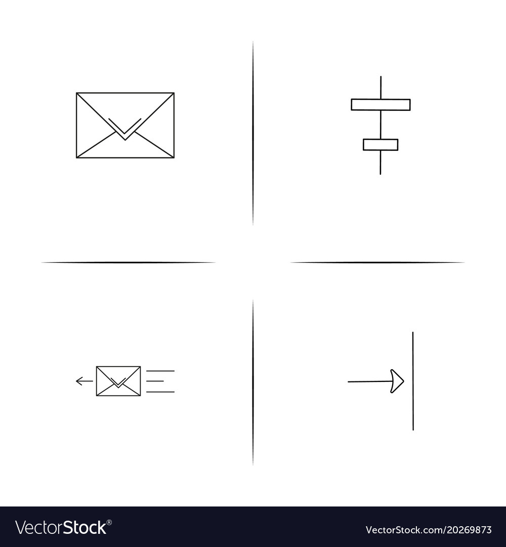 Web linear simple icon setoutline icons