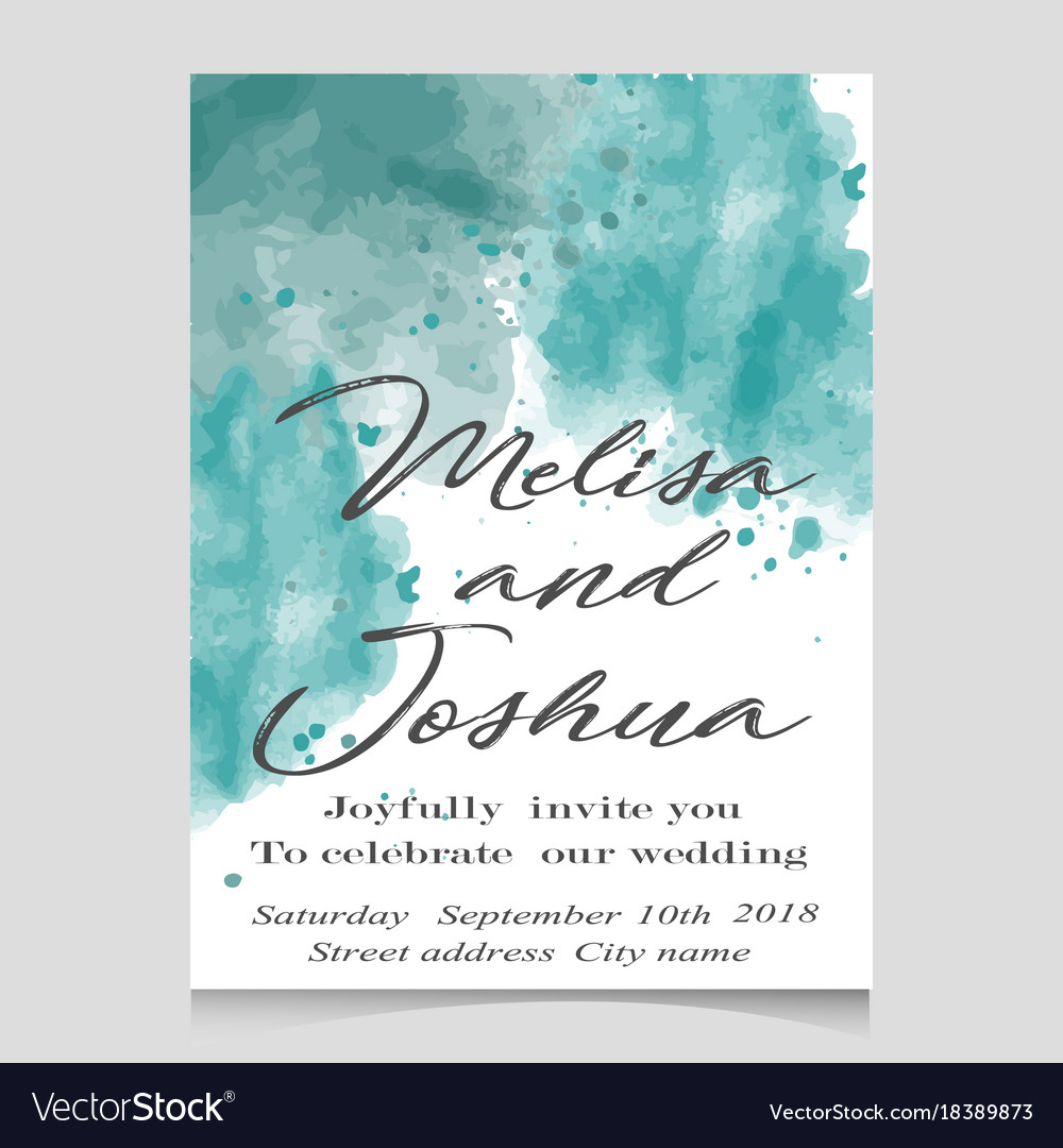 Wedding in watercolor style