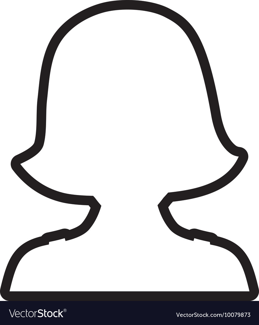 Woman head and torso icon avatar female design