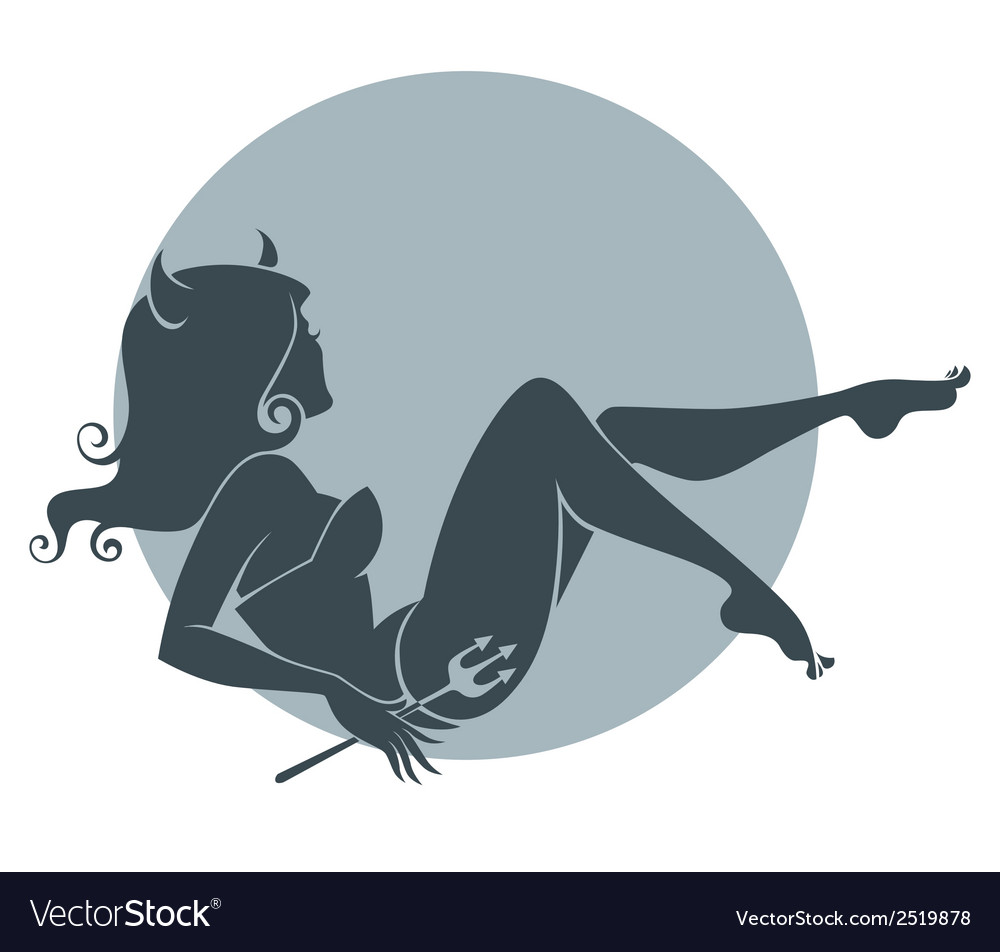 Beautiful Devil Royalty Free Vector Image Vectorstock