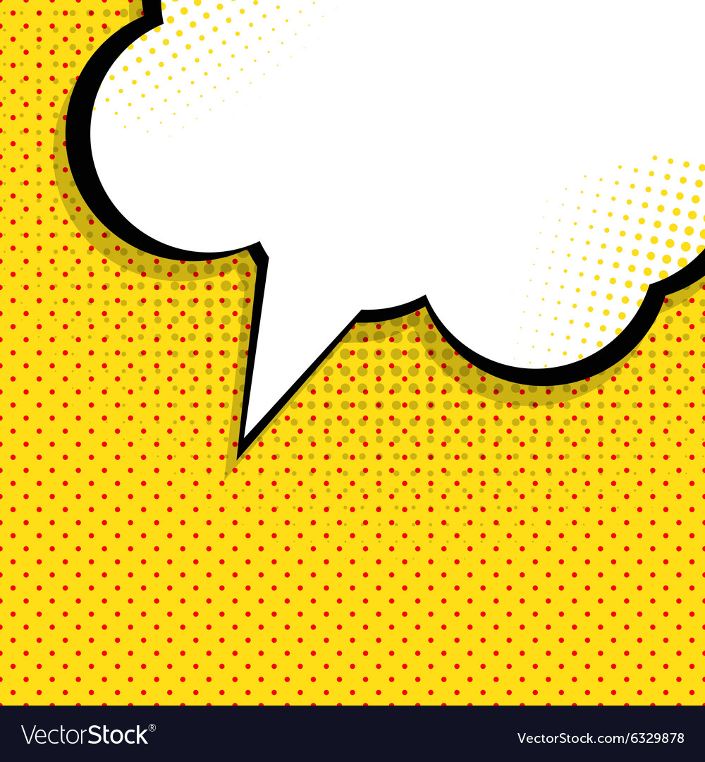 Speech bubble pop art hintergrund auf dot