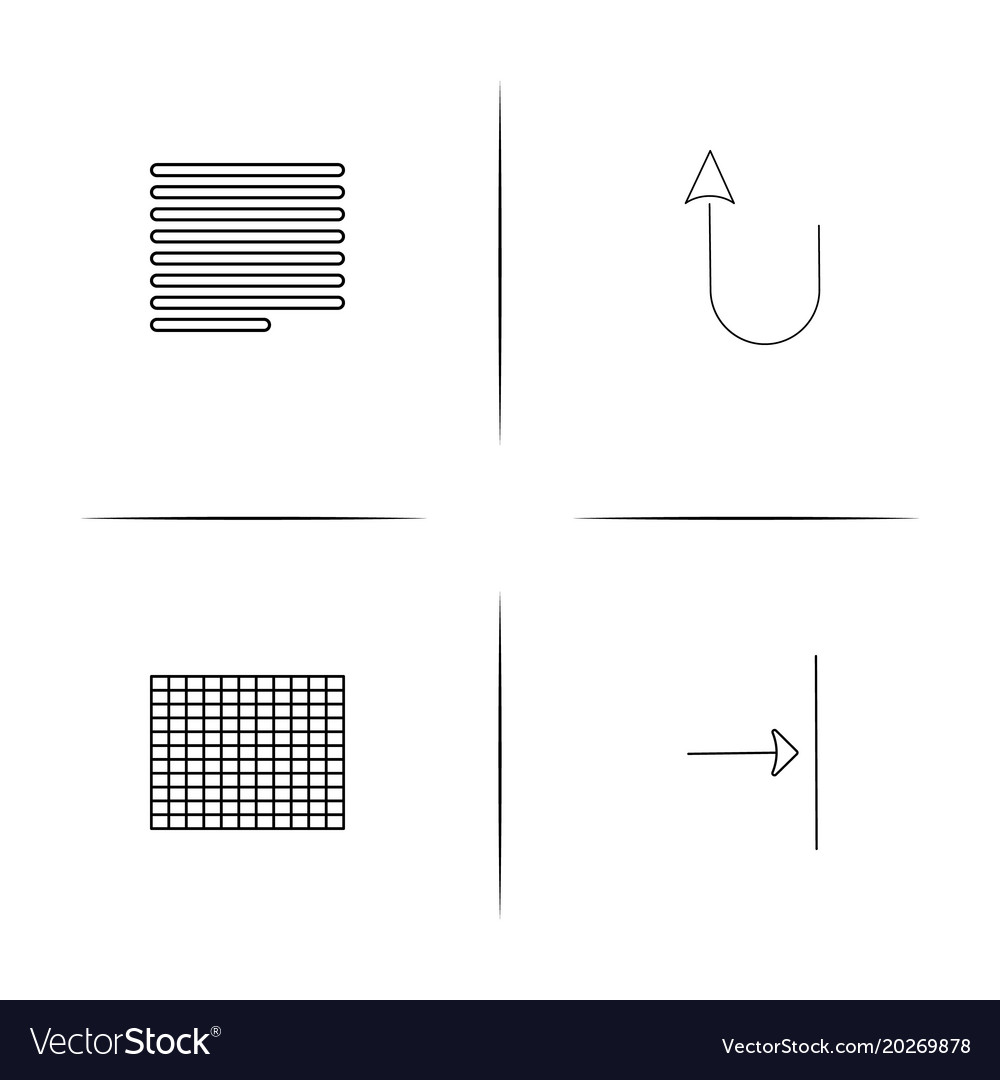 Web linear einfache Icon-Setoutline-Icons