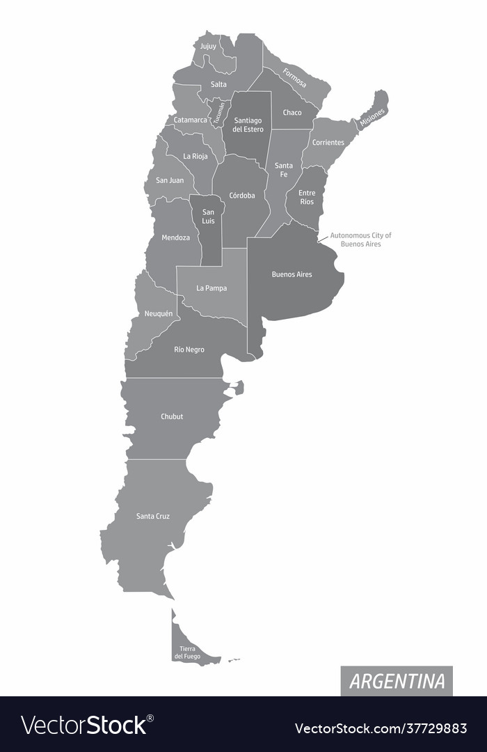 Argentina administrative map