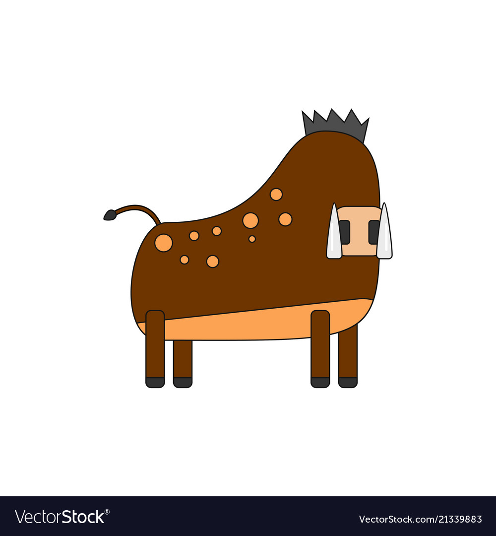 Boar on a background