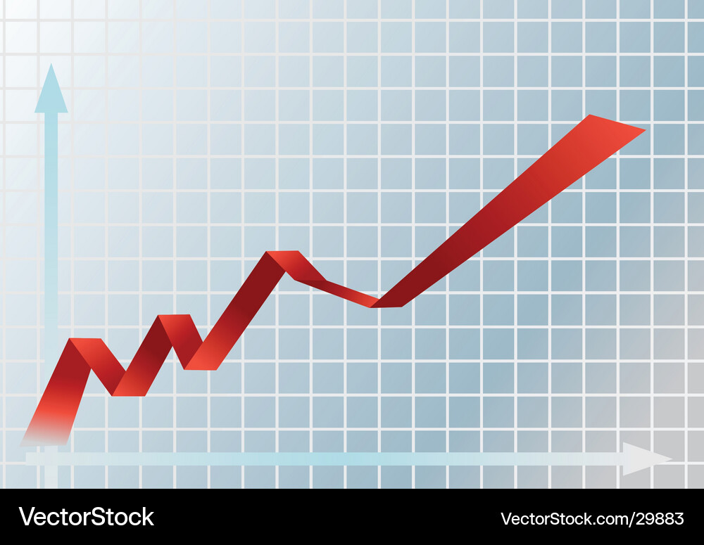 Financial graph Royalty Free Vector Image - VectorStock