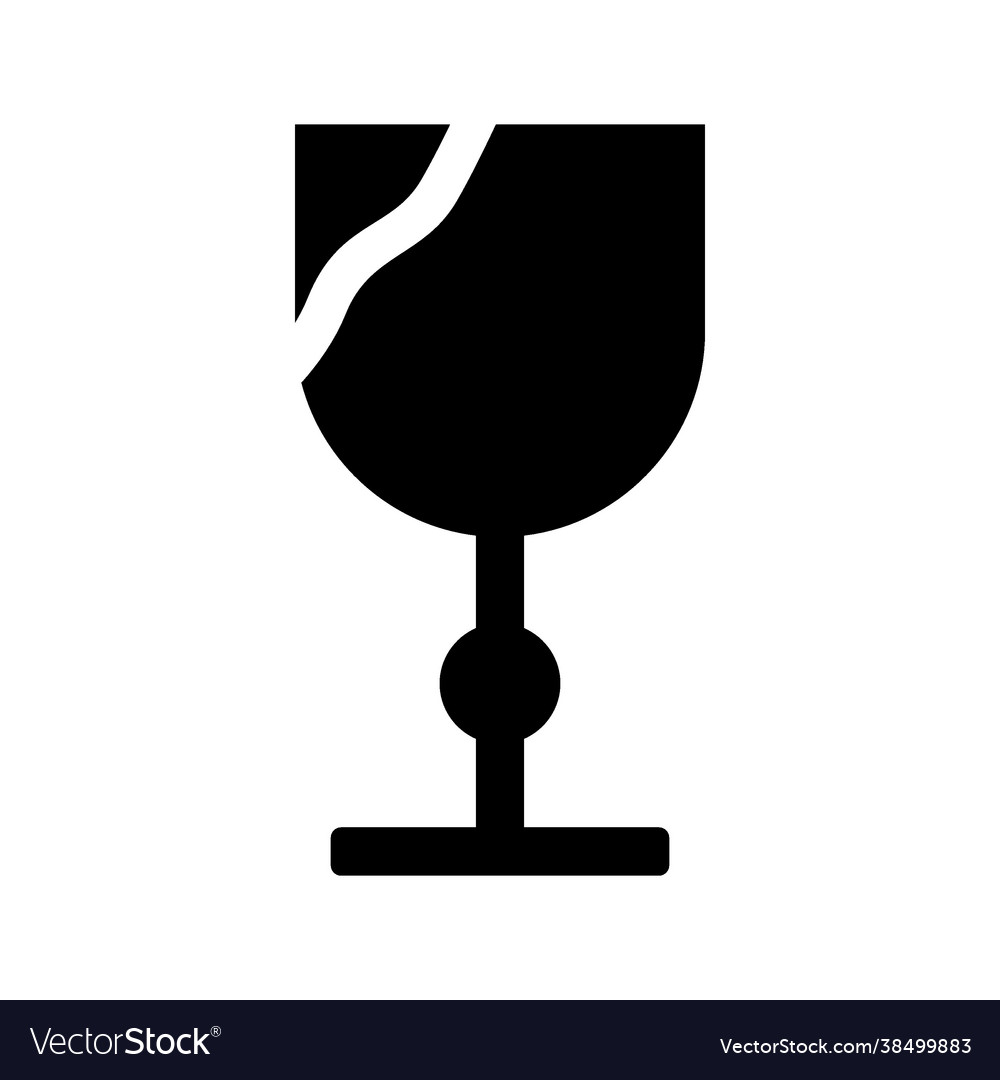 Fragile icon vector image Fragile icon