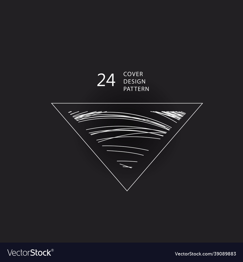 Geometric triangle shape abstract symbol