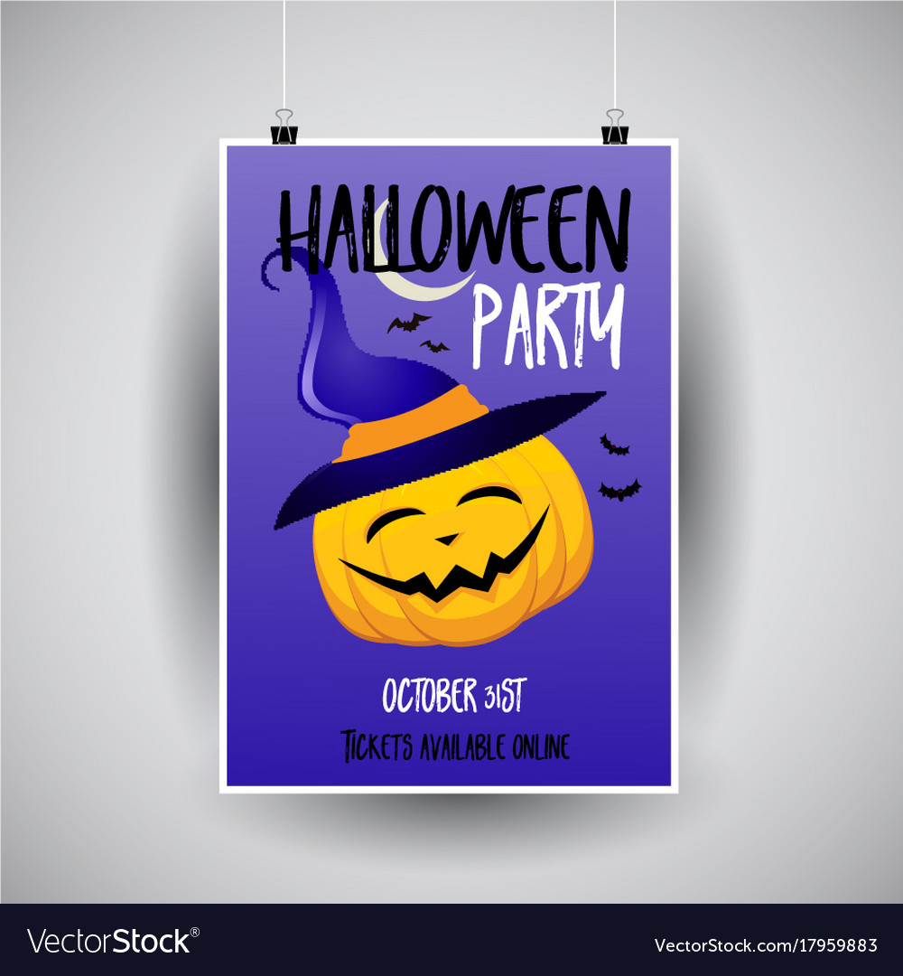 halloween flier design royalty free vector image