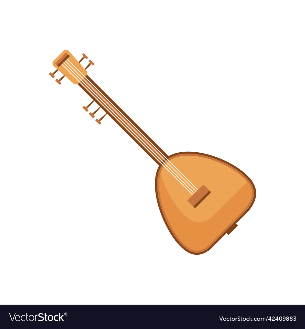 Indian veena instrument musical Royalty Free Vector Image