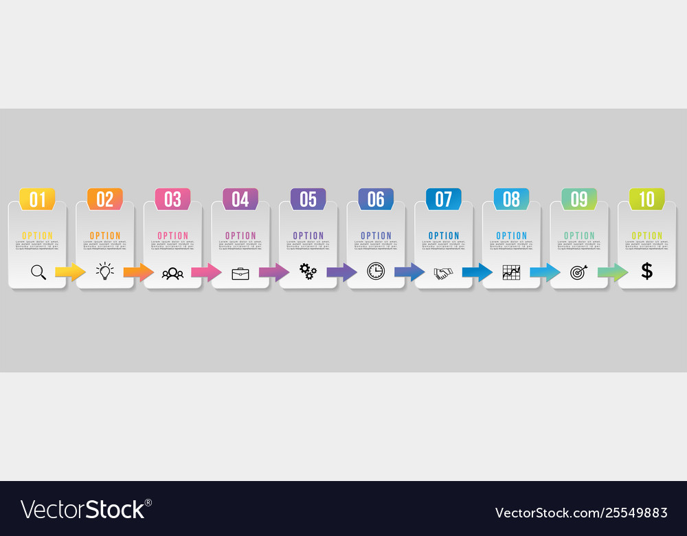 Infografische Designvorlage mit Optionen Schritten