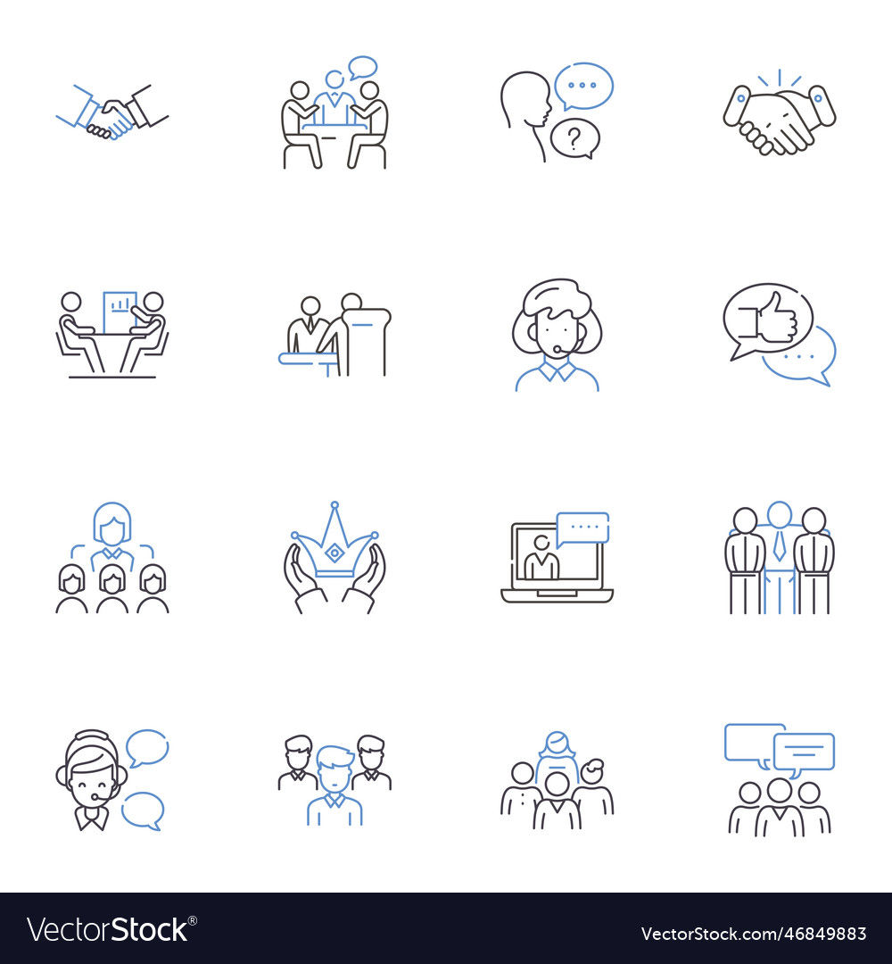 Inspiring change line icons collection transform vector image Inspiring change line icons collection transform