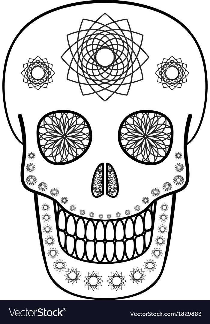 ornamental skull royalty free
