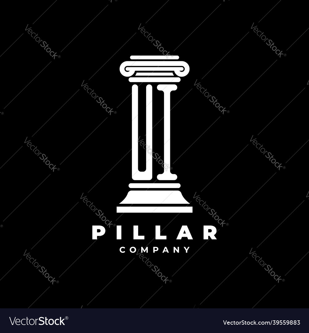 Ui monogram pillar shape style