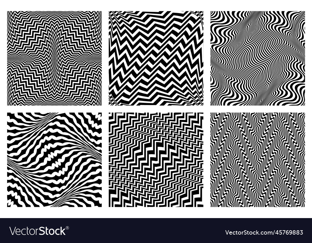 Wavy Black Pattern Set