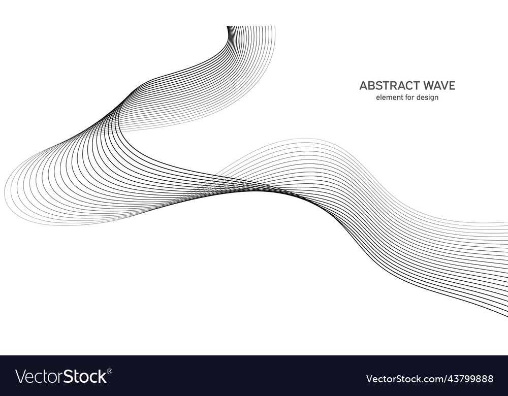 Abstract wave element for design digital vector image Abstract wave element for design digital