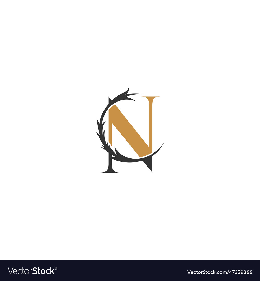 alphabet-initials-logo-nn-n-royalty-free-vector-image
