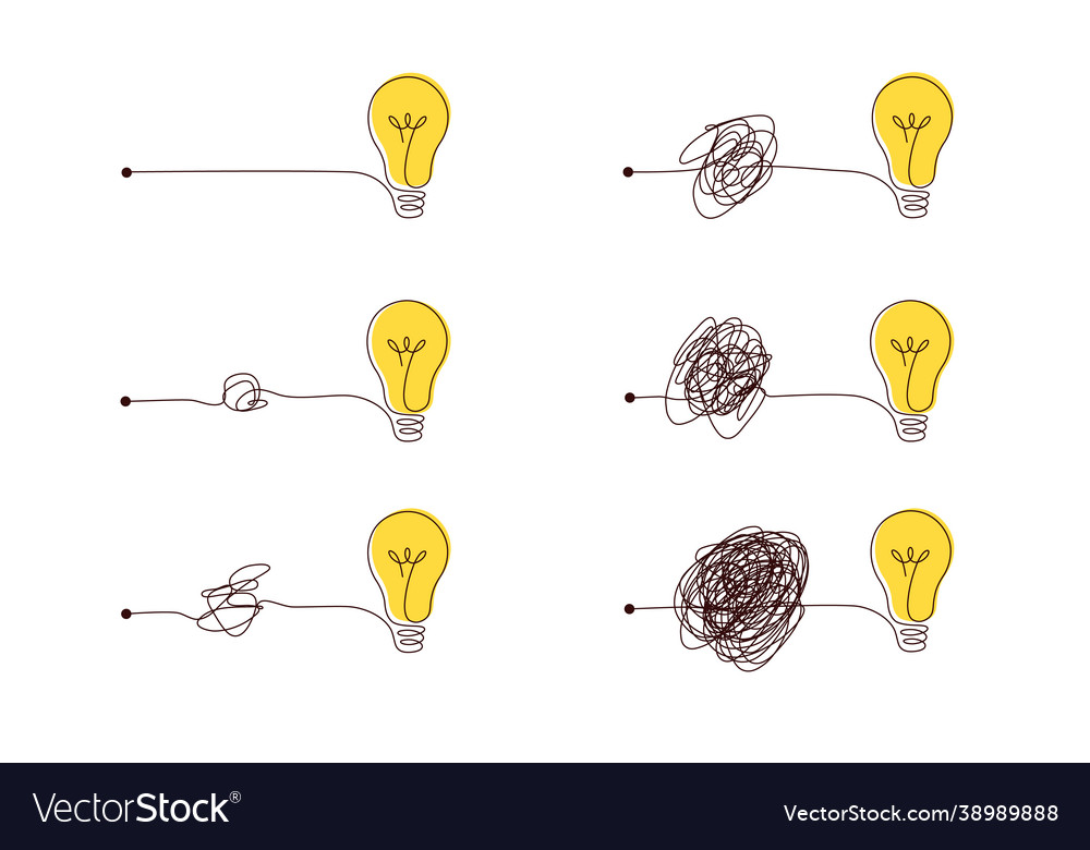 Complex to simple way create idea - messy clew