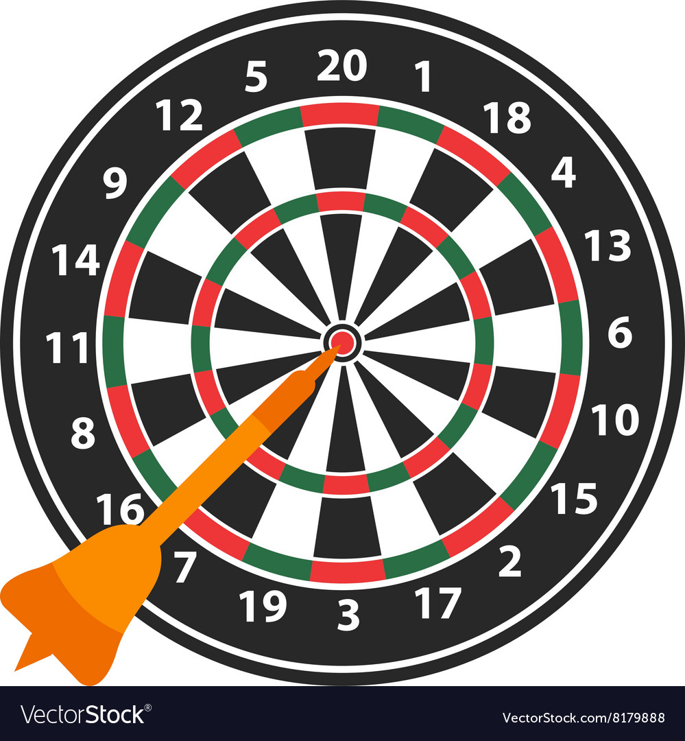 Dartboard Royalty Free Vector Image - VectorStock