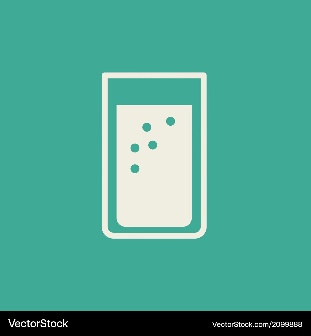 Drink flat icon Royalty Free Vector Image - VectorStock