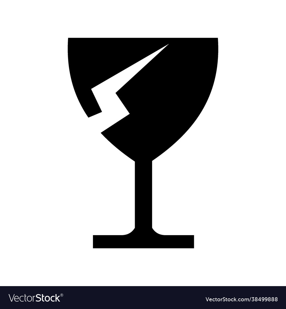 Fragile icon vector image Fragile icon