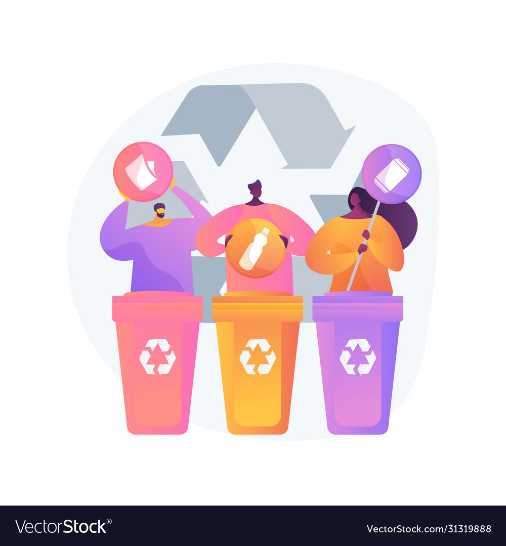 Garbage collection and sorting abstract concept