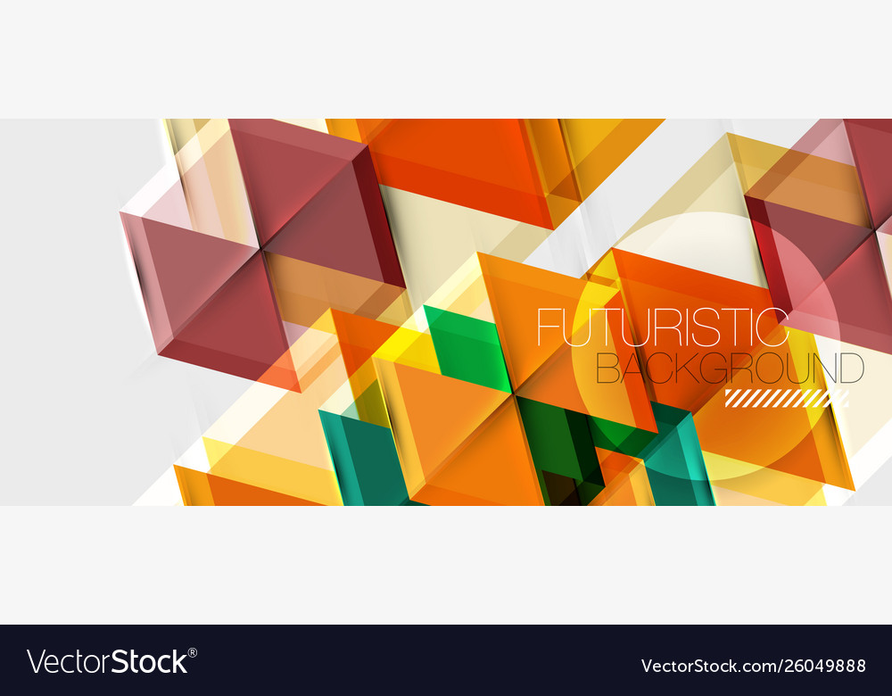 Geometric triangle and hexagon abstract background