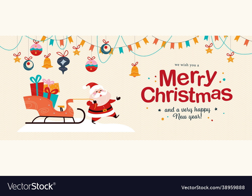 Merry Christmas Santa Sleigh