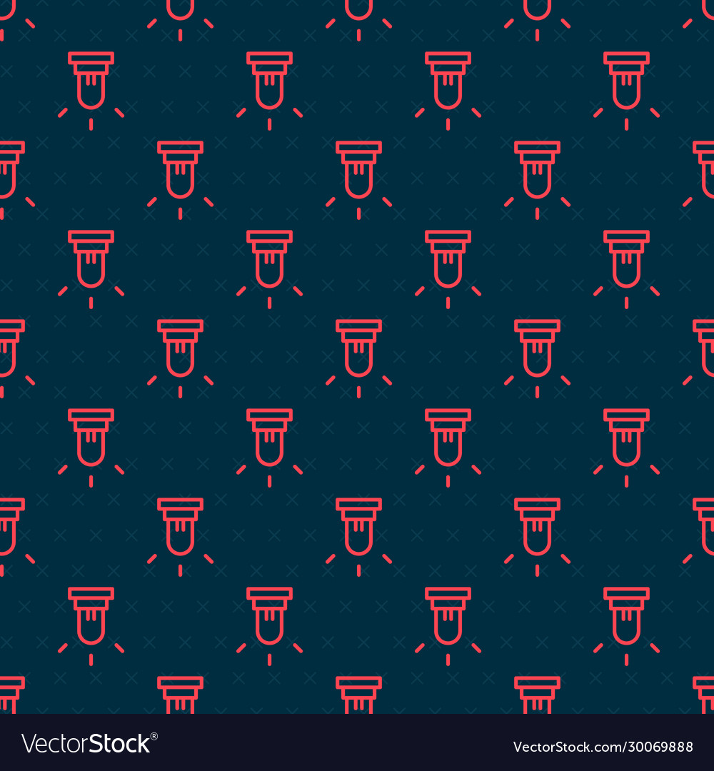 Red line motion sensor icon isolated seamless Vector Image Red line motion sensor icon isolated seamless