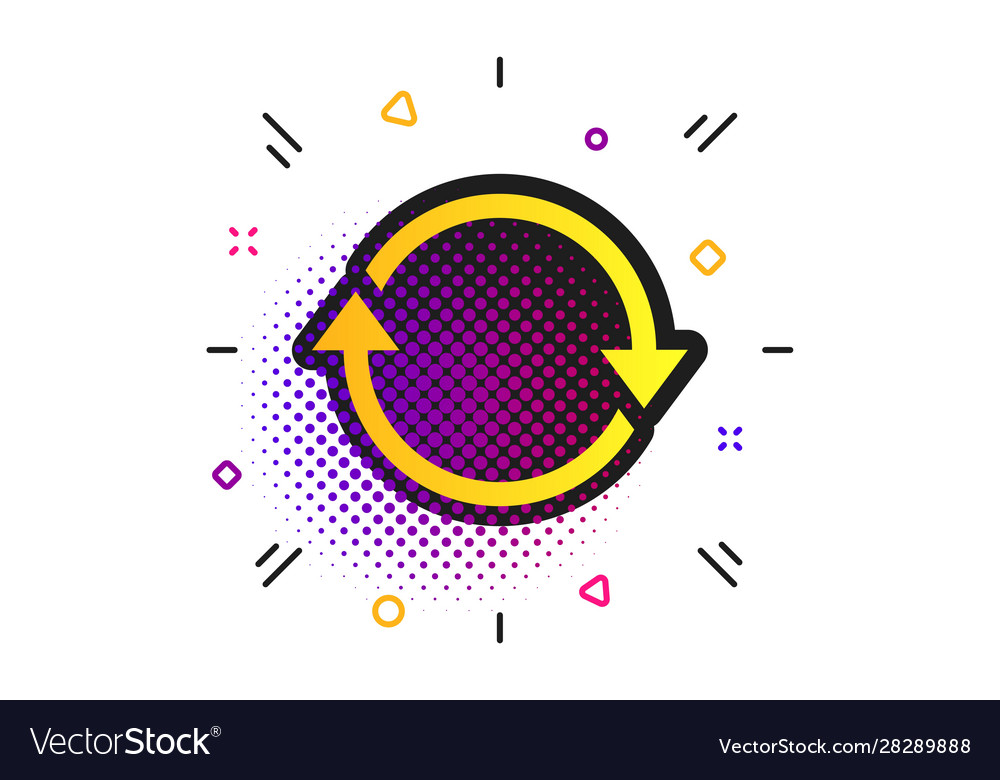 Rotation icon repeat symbol refresh sign