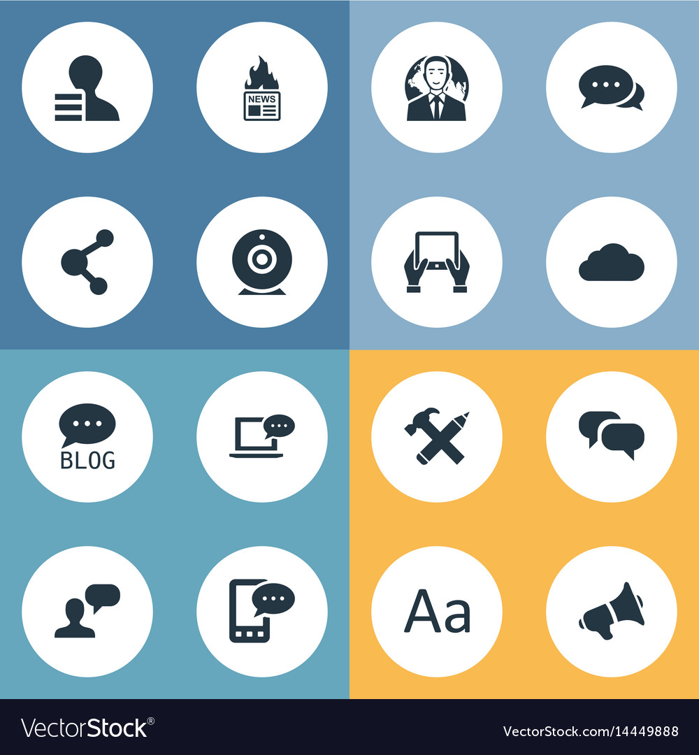 Set of simple user icons