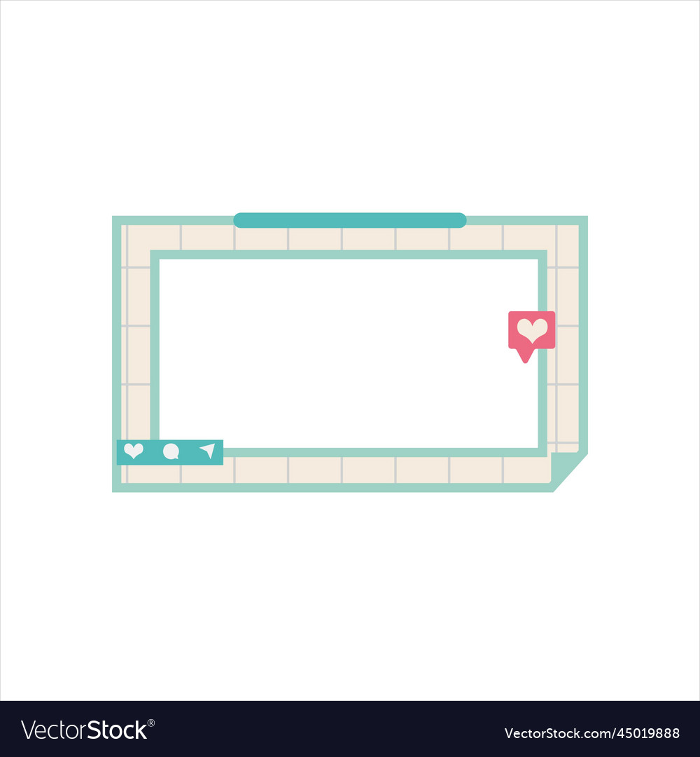 Social media frame design