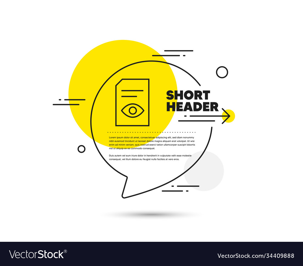 View document line icon open file sign vector image View document line icon open file sign