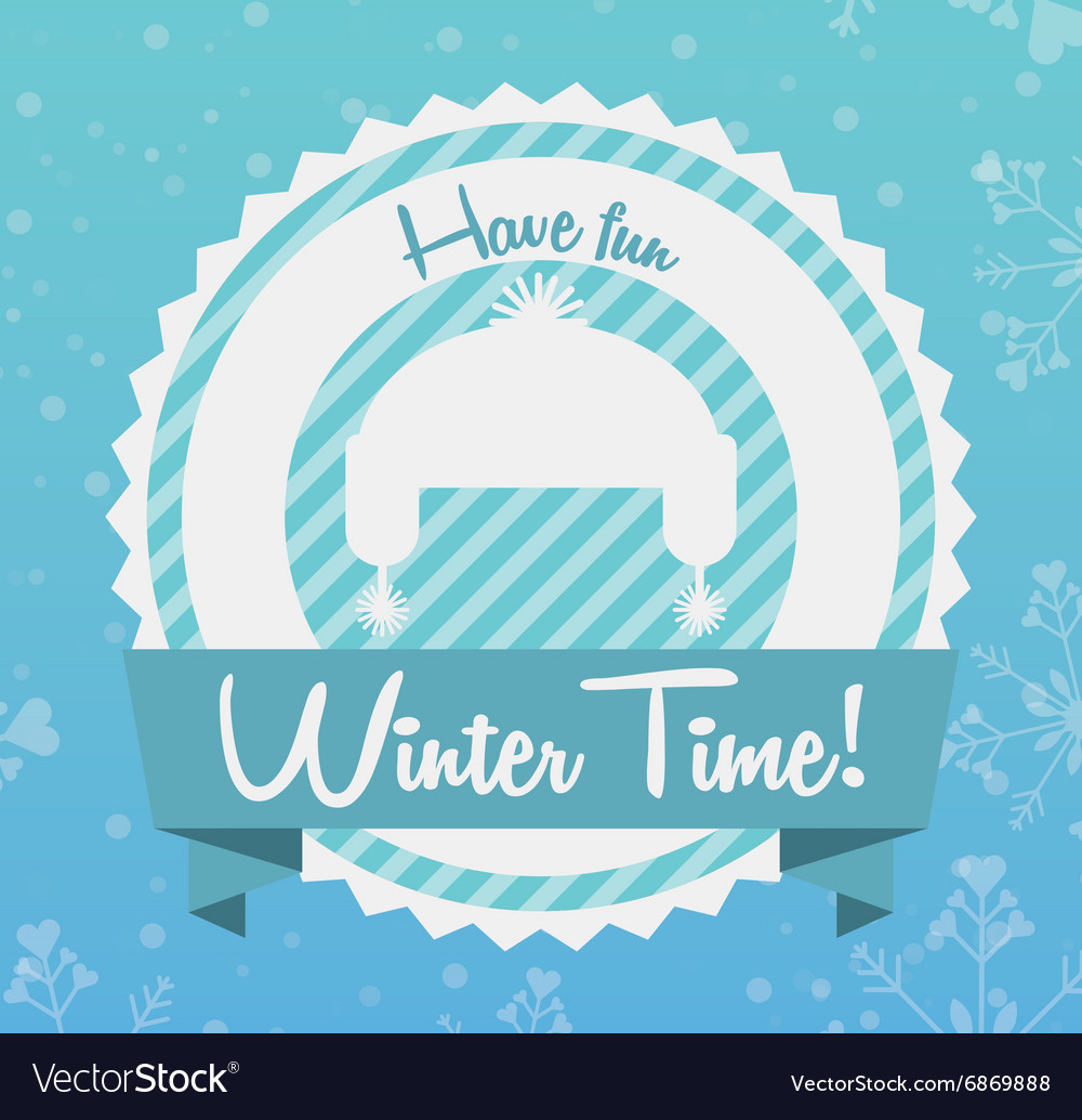 Welcome winter design Royalty Free Vector Image