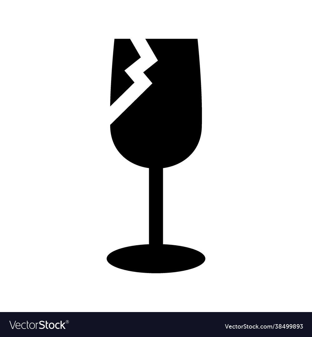 Fragile icon vector image Fragile icon