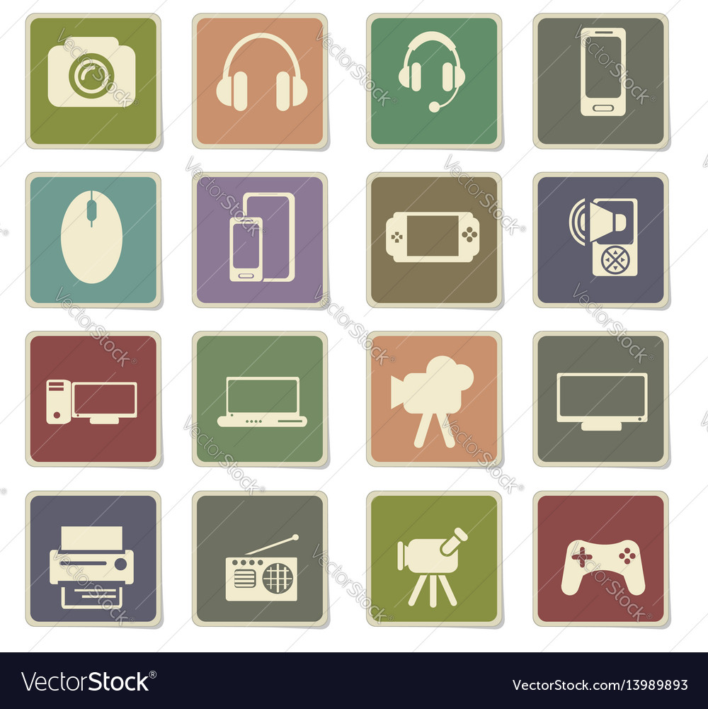 Gadget icon set