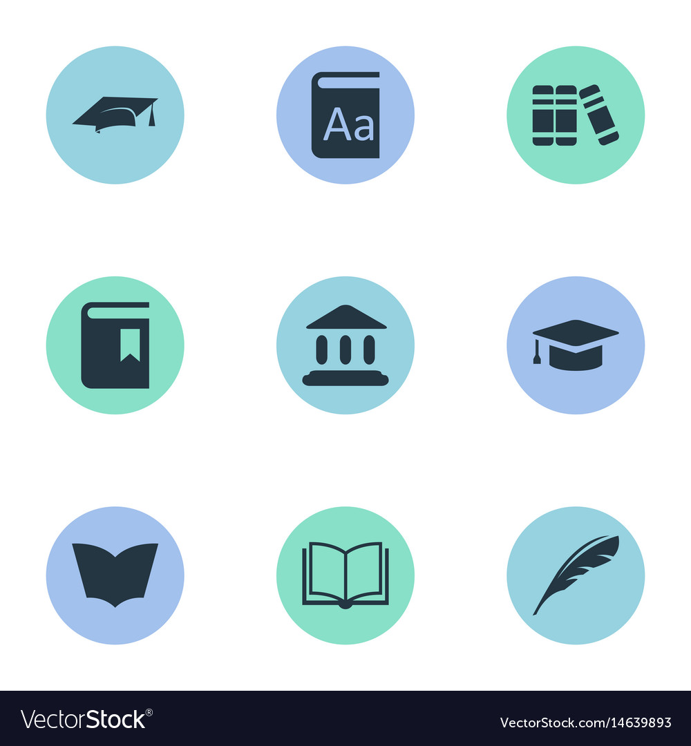 Set of simple knowledge icons