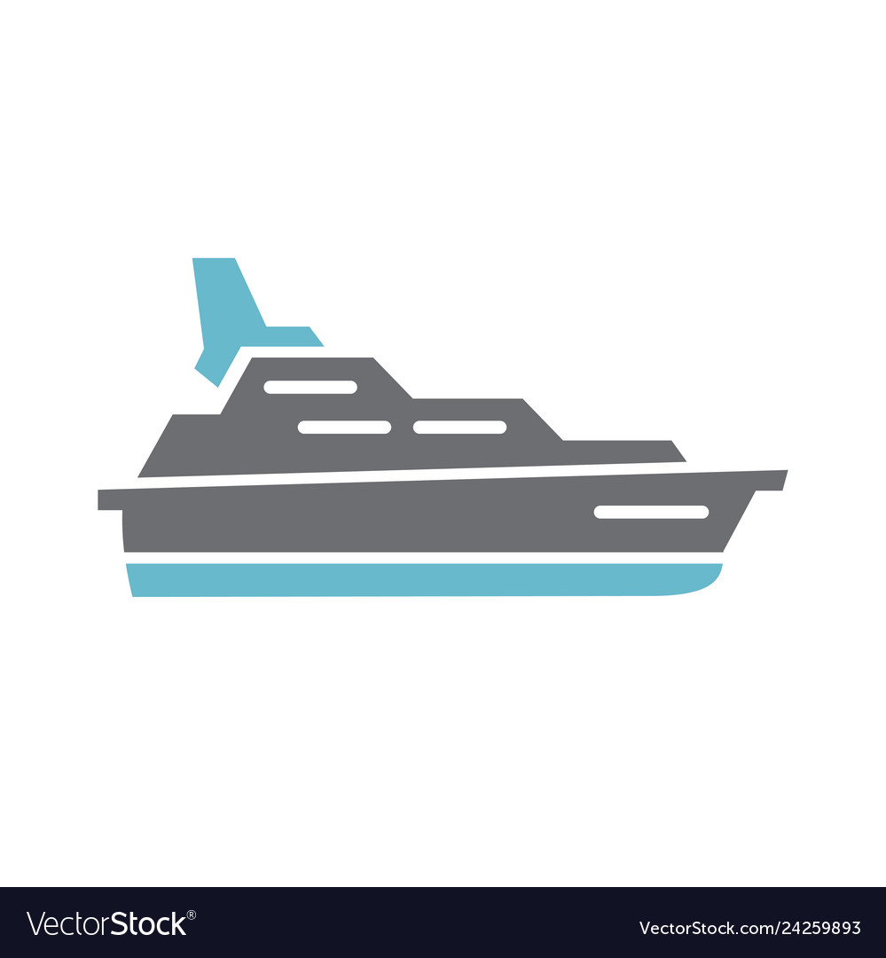 Ship icon on background for graphic and web design