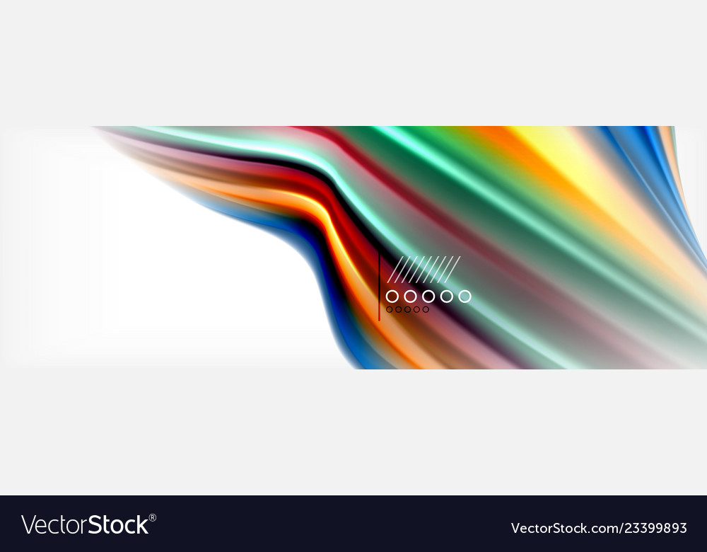 Smooth liquid blur wave background color flow vector image Smooth liquid blur wave background color flow