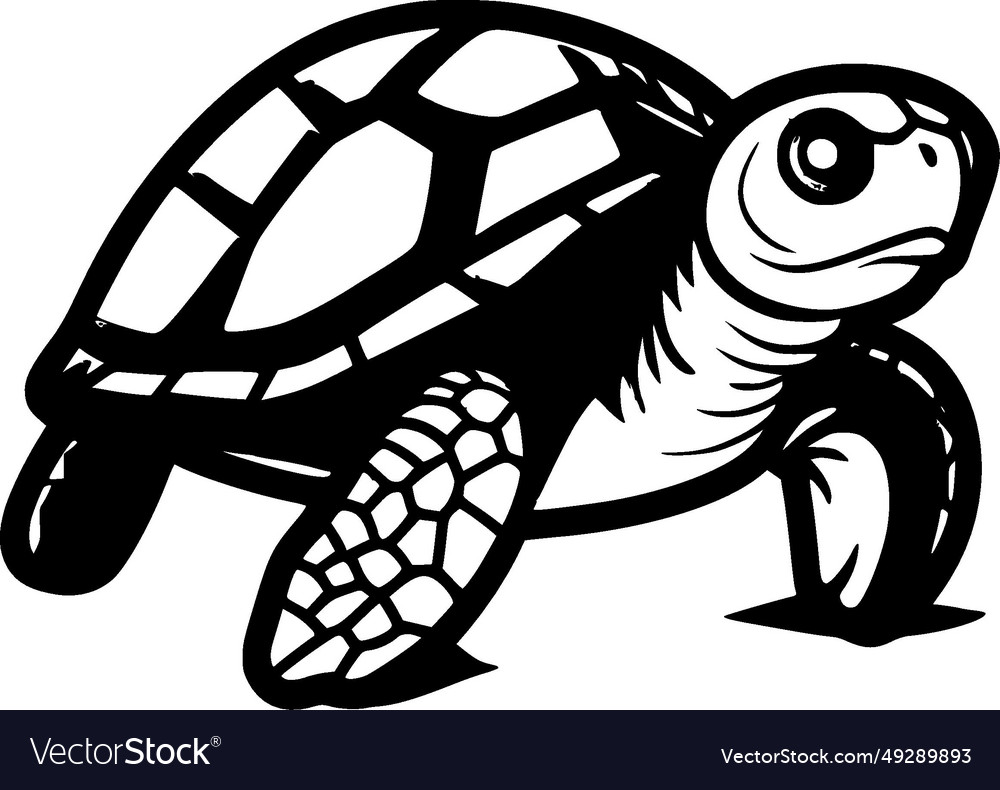 Turtle - minimalist and flat logo