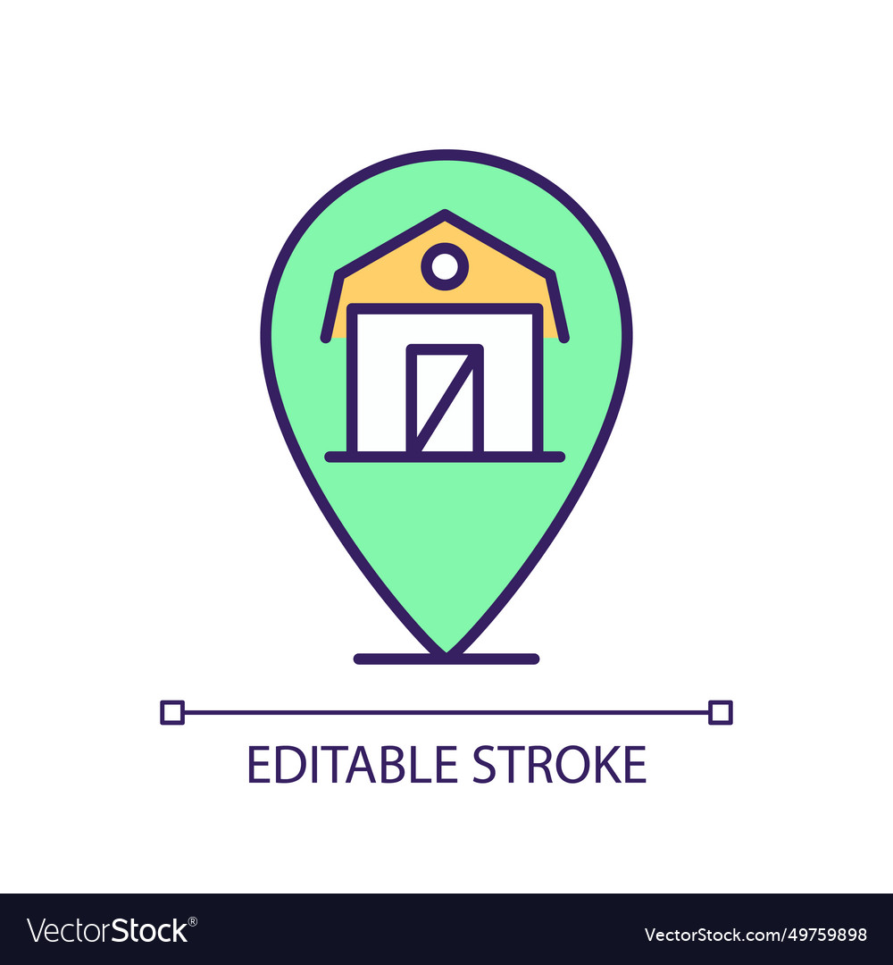 2d editable simple thin line relevant cluster icon vector image 2d editable simple thin line relevant cluster icon