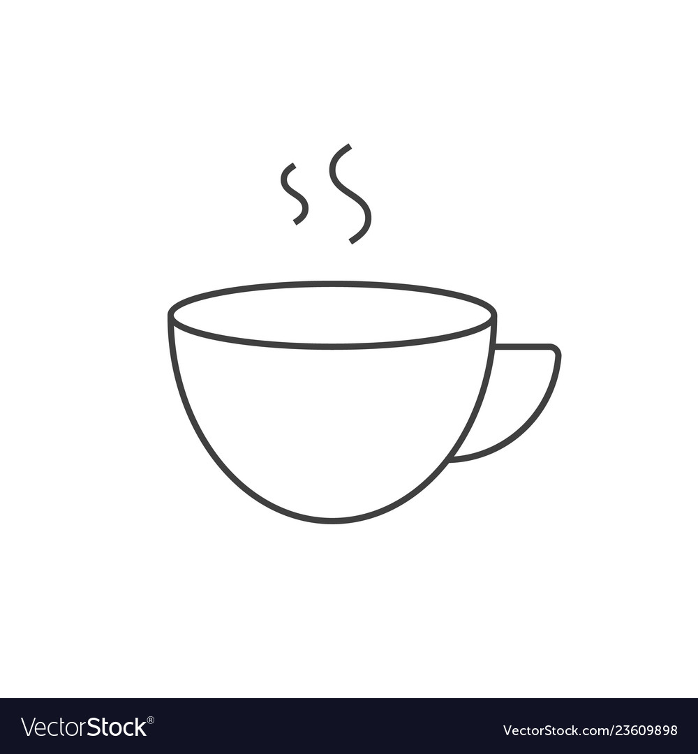 Download Cup coffee outline icon Royalty Free Vector Image